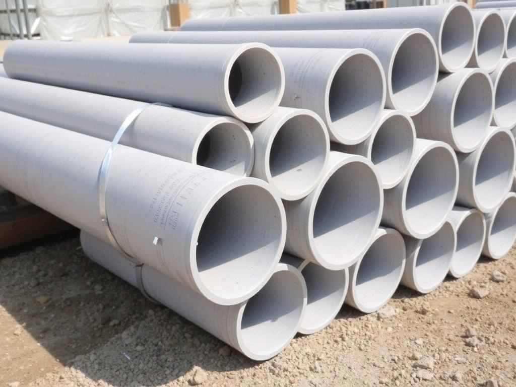 Chrysotile cement pipes 100–500 mm Chrysotile cement pipes 100–500 mmфото